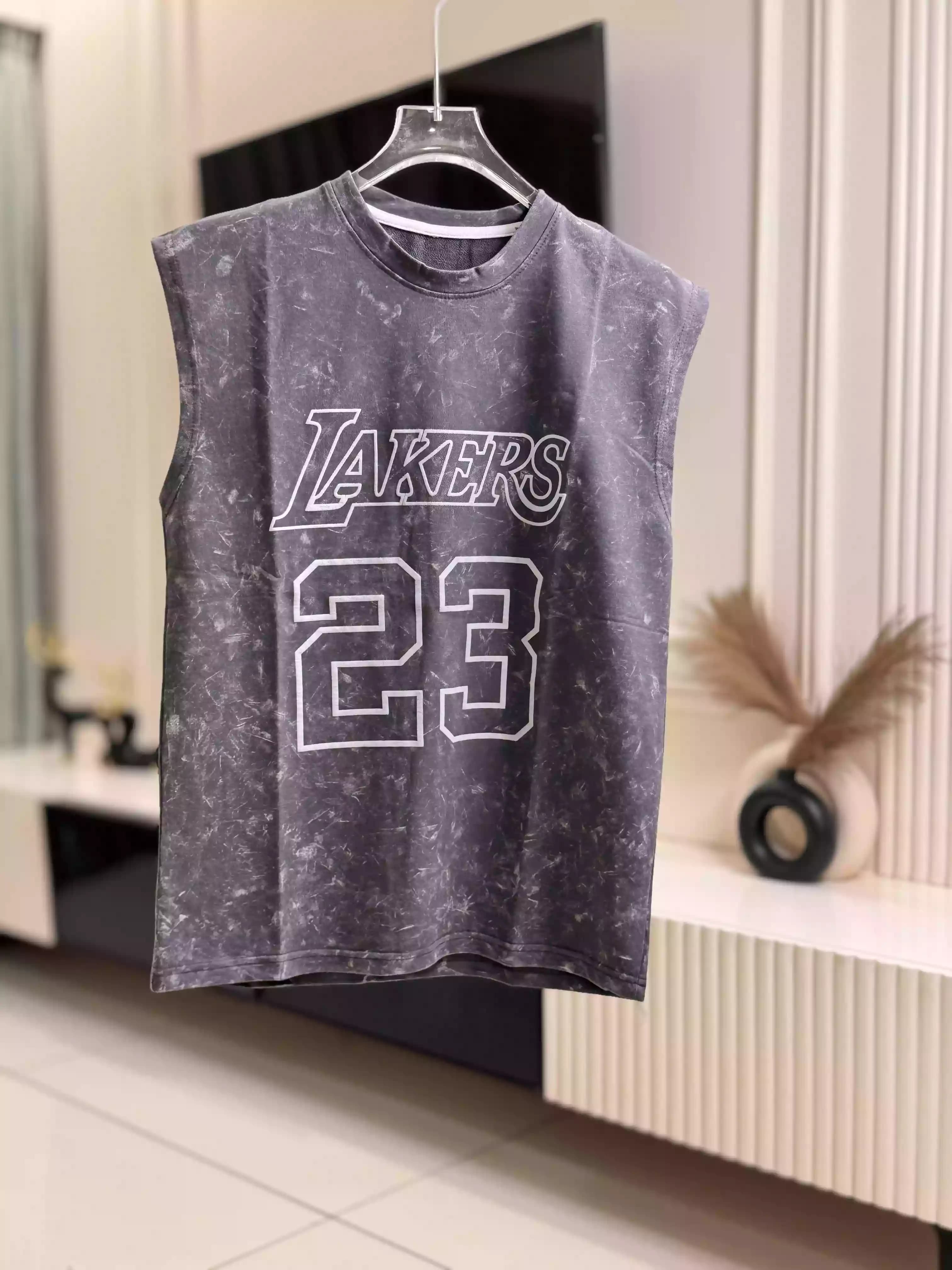 Grey Jordan Acid Washed Muscle Tank