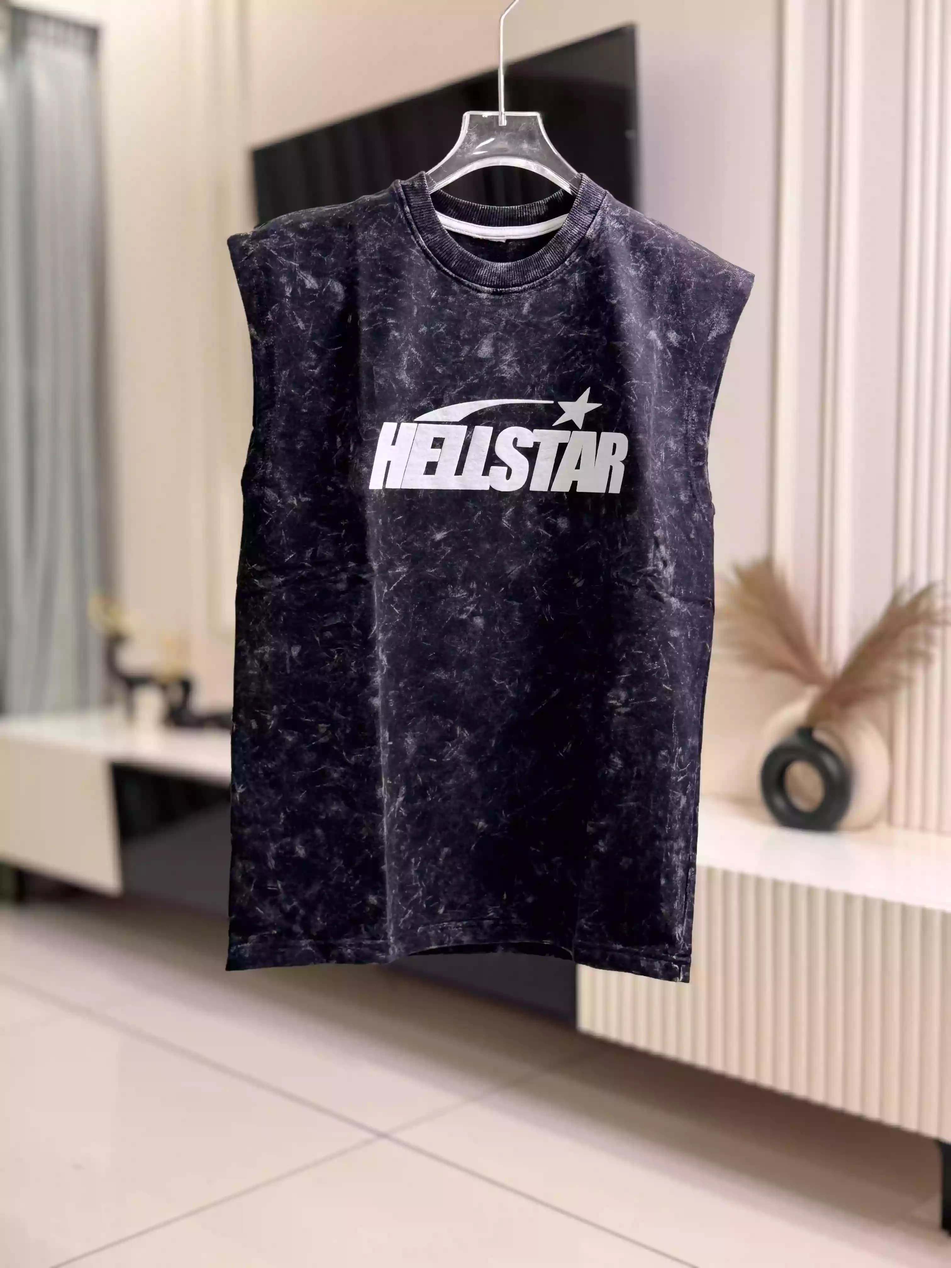 Hell  Star Acid Washed Muscle Tank